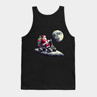 Christmas Santa at Moon Tank Top